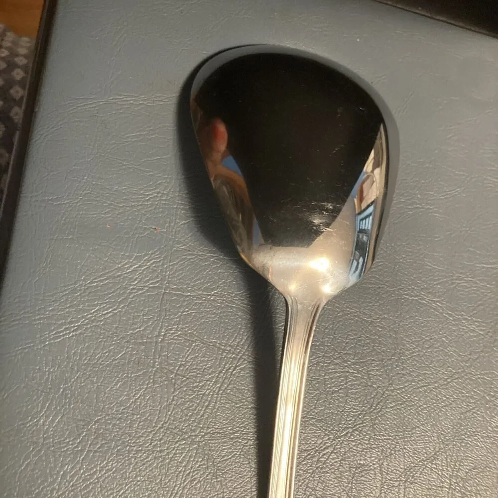 Reed & Barton Churchill Casserole Serving Spoon Stainless 12”